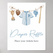 Kleine sloppenstaartroep Baby shower Poster (Voorkant)