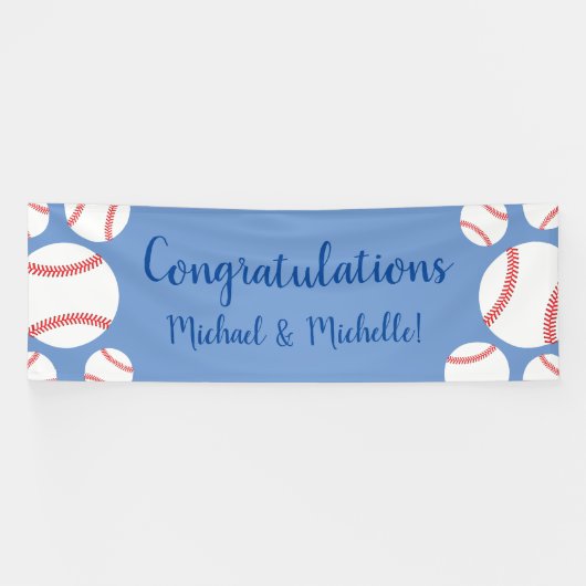 Kleine Slugger Baseball Baby shower Banner (Horizontaal)