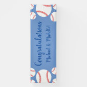 Kleine Slugger Baseball Baby shower Banner (Verticaal)