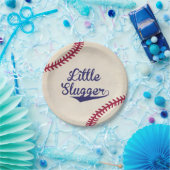 Kleine Slugger Baseball Baby shower Papier Borden Papieren Bordje (Feest)
