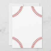 Kleine Slugger Baseball Kleding Baby shower Kaart (Achterkant)