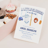 Kleine Slugger Baseball Mobiel Baby shower Kaart