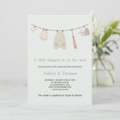 Kleine Slugger Baseball Neutral Baby shower Kaart (Staand voorkant)