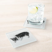 Kleine smaaktest glazen onderzetter (Schuin)