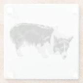 Kleine smaaktest glazen onderzetter (Achterkant)