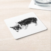 Kleine smaaktest kartonnen onderzetters (Schuin)