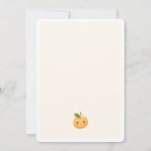 Kleine snee op weg naar Baby shower Kaart (Achterkant)