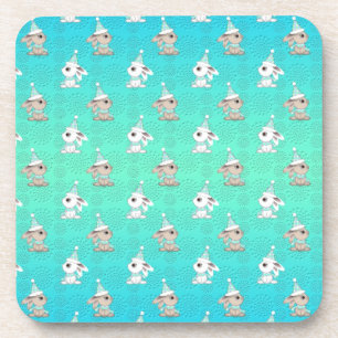Kleine sneeuwbalken in Petten en Scarves Pattern Bier Onderzetter