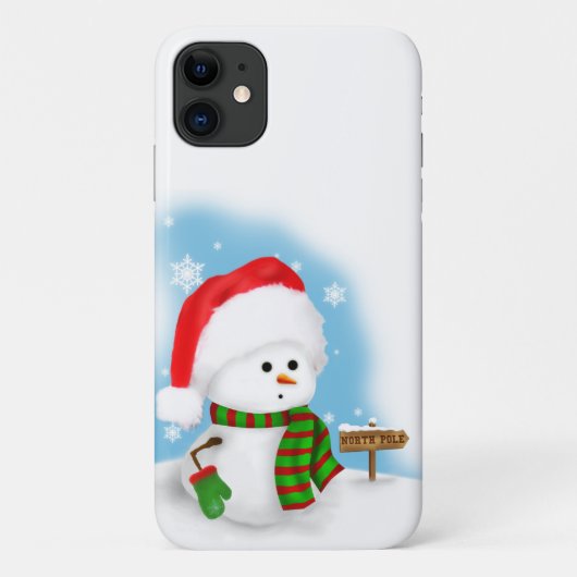Kleine Sneeuwman Case-Mate iPhone Case (Achterkant)