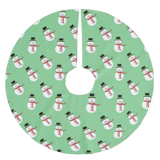 Kleine sneeuwpop kerstboom rok (Voorkant)