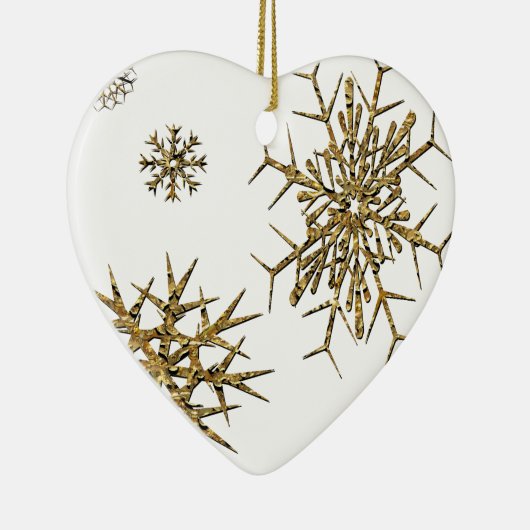 Kleine sneeuwschatten keramisch ornament (Rechts)