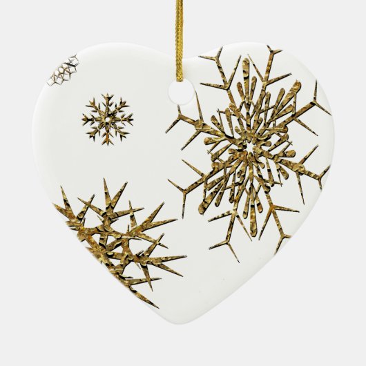 Kleine sneeuwschatten keramisch ornament (Achterkant)