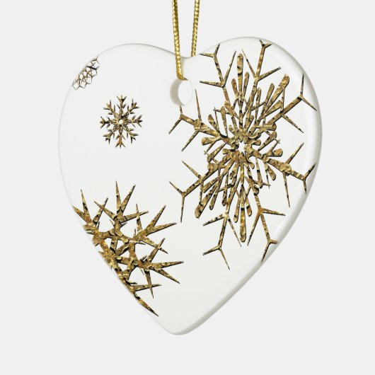 Kleine sneeuwschatten keramisch ornament (Links)