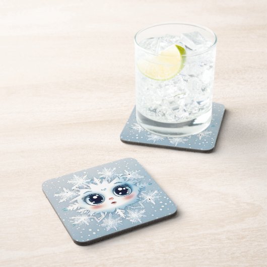 Kleine sneeuwvlok 2 bier onderzetter (Rechterzijde)