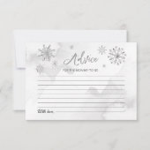 Kleine Sneeuwvlok Baby Borrel Advieskaarten Kaart (Voorkant)