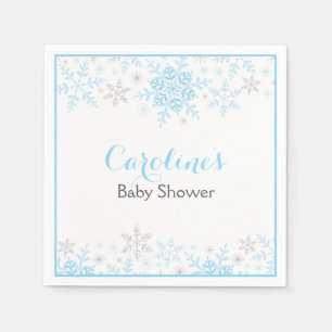 Kleine sneeuwvlok Baby shower servet