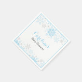 Kleine sneeuwvlok Baby shower servet (Hoek)