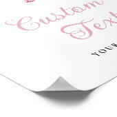 Kleine Sneeuwvlok Baby Shower Tafelbord Poster (Hoek)