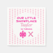 Kleine sneeuwvlok Elke dag Servet (Voorkant)