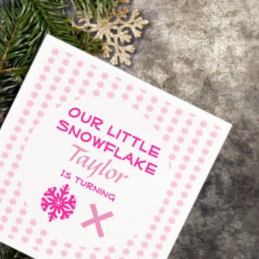 Kleine sneeuwvlok Elke dag Servet