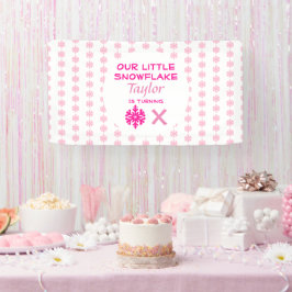 Kleine sneeuwvlok Elke dag Spandoek