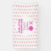 Kleine sneeuwvlok Elke dag Spandoek (Verticaal)