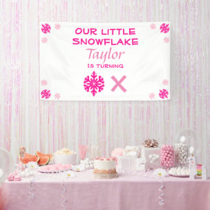 Kleine sneeuwvlok Elke dag Spandoek