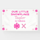 Kleine sneeuwvlok Elke dag Spandoek (Horizontaal)