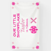Kleine sneeuwvlok Elke dag Spandoek (Verticaal)