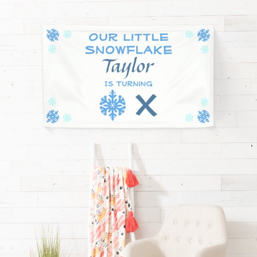 Kleine sneeuwvlok Elke dag Spandoek (Insitu)