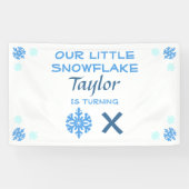 Kleine sneeuwvlok Elke dag Spandoek (Horizontaal)