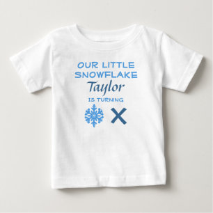 Kleine sneeuwvlok Elke ouderdom Baby T-shirt