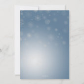 Kleine sneeuwvlok is op de weg jongen Baby shower Kaart (Achterkant)