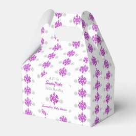 Kleine sneeuwvlok onderweg bedankdoosjes