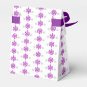 Kleine sneeuwvlok onderweg bedankdoosjes (Achterkant)