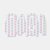 Kleine sneeuwvlok onderweg bedankdoosjes (Uitgevouwen)