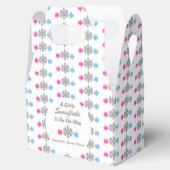 Kleine sneeuwvlok onderweg bedankdoosjes (Geopend)