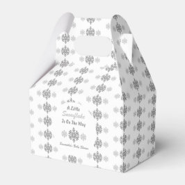 Kleine sneeuwvlok onderweg bedankdoosjes