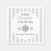 Kleine sneeuwvlok onderweg servet (Voorkant)