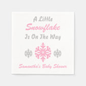 Kleine sneeuwvlok onderweg servet (Voorkant)