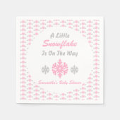 Kleine sneeuwvlok onderweg servet (Voorkant)