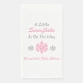 Kleine sneeuwvlok onderweg servet (Voorkant)