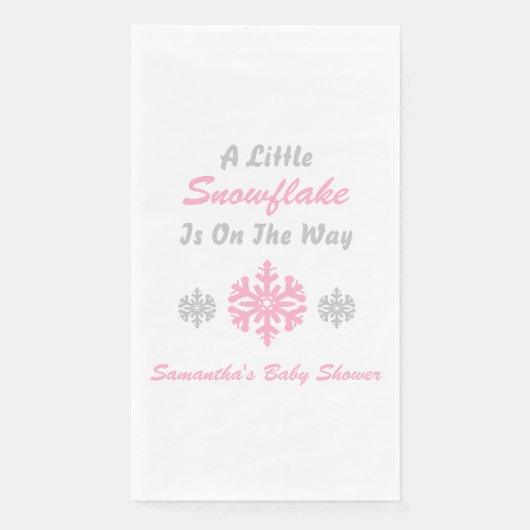 Kleine sneeuwvlok onderweg servet (Voorkant)