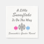 Kleine sneeuwvlok onderweg servet (Voorkant)