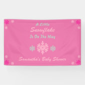 Kleine sneeuwvlok onderweg spandoek (Horizontaal)