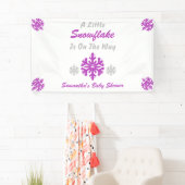 Kleine sneeuwvlok onderweg spandoek (Insitu)