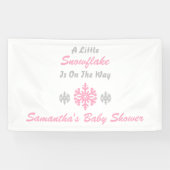 Kleine sneeuwvlok onderweg spandoek (Horizontaal)