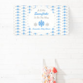 Kleine sneeuwvlok onderweg spandoek (Insitu)