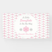 Kleine sneeuwvlok onderweg spandoek (Horizontaal)