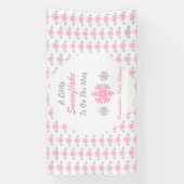 Kleine sneeuwvlok onderweg spandoek (Verticaal)